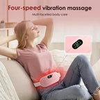 Heated Massage Pad for Period Cramps (Pink)
